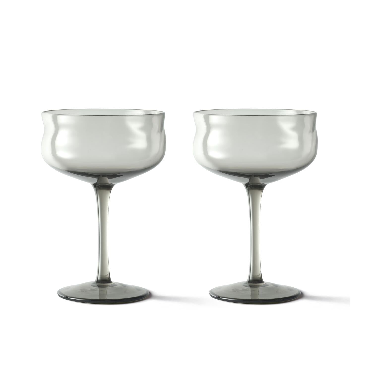 Swirl Coupe glas, 2 stk - Mist